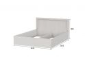 Մահճակալ SV GAMMA 160x200 white - 1
