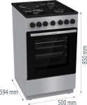Գազօջախ GORENJE GK5B42SD - 3