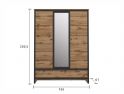 Պահարան LOFT SZF3D2S BRW - 2
