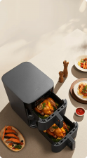 Ճարպաջեռոց Xiaomi Smart Double Stack Air Fryer 12L (Black) (MAF-DS1201)  BHR0883EU - 4
