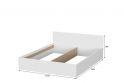 Մահճակալ SV TOKIO 160x200 white - 2