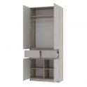 Պահարան BTS BAGIRA 2 դուռ ШК-03 Дуб смоки/Кашемир - 5