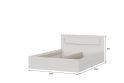 Մահճակալ SV MSP 1 140x200 white - 2