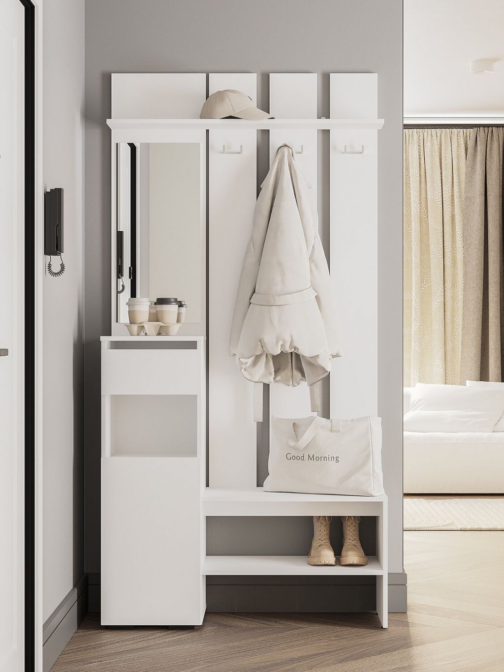 Նախասրահի կահույք MIA BTS ПР-03 белый белый