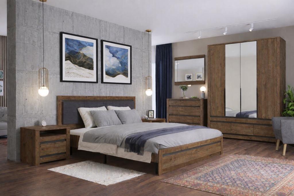 Ննջասենյակի կահույք BRW KADA 4դուռ 