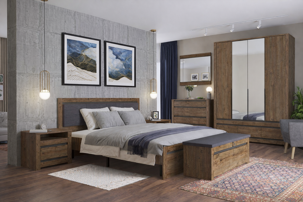 Ննջասենյակի կահույք BRW KADA 4դուռ 