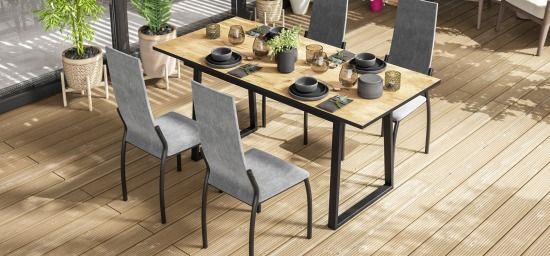 Սեղան +4 աթոռ հավաքածու LOFT