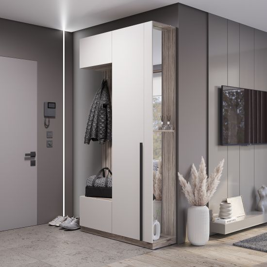 Նախասրահի կահույք URBAN ПР-01 Дуб смоки/Кашемир - 29050