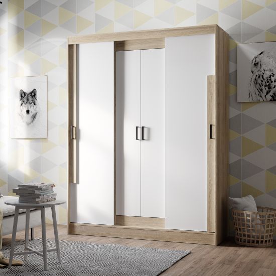 Պահարան կուպե SMART ШКК-06 Дуб сонома/белый - 29039