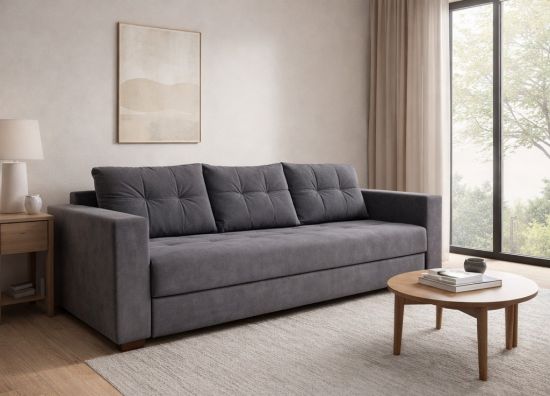 Բազմոց  ATLANTA STAR WINGS  LC 03, DAL-6 Dark Grey - 29278