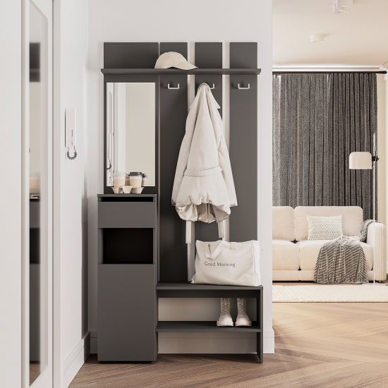 Նախասրահի կահույք MIA BTS PR-03 графит - 29047