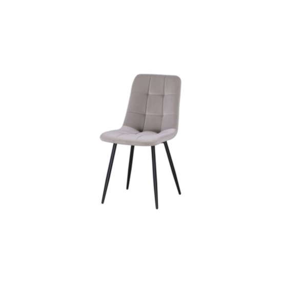 Աթոռ TED CHAIR Velvet 821-7 BEIGE-GREY - 28964